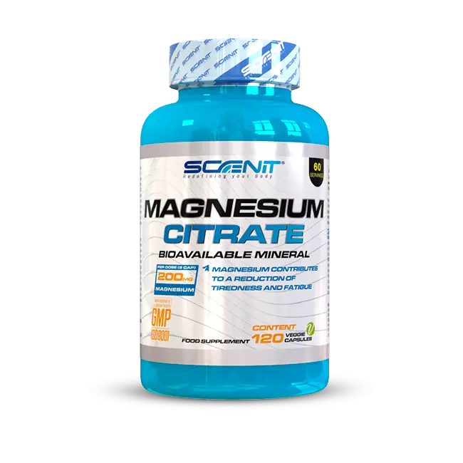 Citrato de Magnesio Capsulas - 200 mg de magnesio elemental - 120 cápsulas veganas para 2 meses - Citrato Magnesio - Citrato de Magnesio - Magnesio Capsulas - Magnesium Citrate - Magnesio Citrato - 1