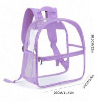 Mochila Transparente Pequeña De PVC Impermeable Para Verano Mochila De Playa Para Teléfono Móvil Viajes Y Escuela - details 1