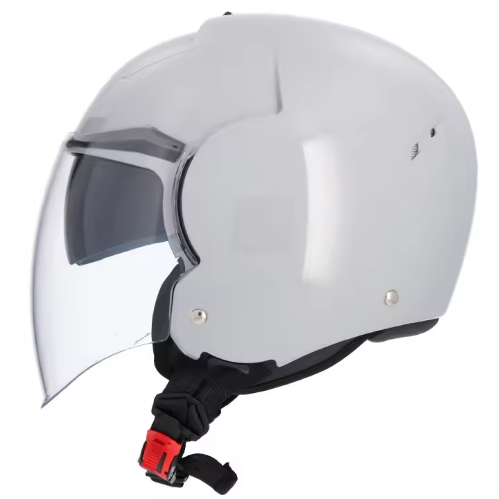 CASCO JET MARCA SHIRO MODELO SH64 TOKIO MONOCOLOR ASPHALT  HOMOLOGADO UNISEX CON GAFAS DE SOL - 1