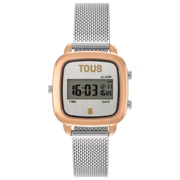 Reloj Tous D-logo mini digital bicolor rosado     ORIGINAL con garantía y packaging oficiales de la firma - 1