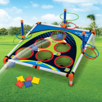 Juego De Toss Portátil Para Jardín Con Tablero Y Circonios De Fuerza Fácil De Montar Divertido Para Niños Y Adultos - details 0