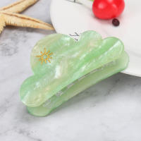 Nuevo Horneado De La Nube Soñada Con Pinza Para El Cabello De La Marca Acrylic Headpiece Y Back of Head Hair Clipper Para Mujer Accesorio De Moda De Cuatro Estaciones - details 4