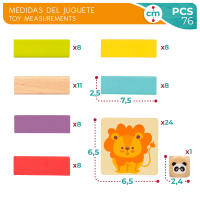 WOOMAX JUEGO DE MESA BLOQUES DE MADERA ANIMALES Blocks madera juegos CALIDAD DE CONFIANZA - details 5