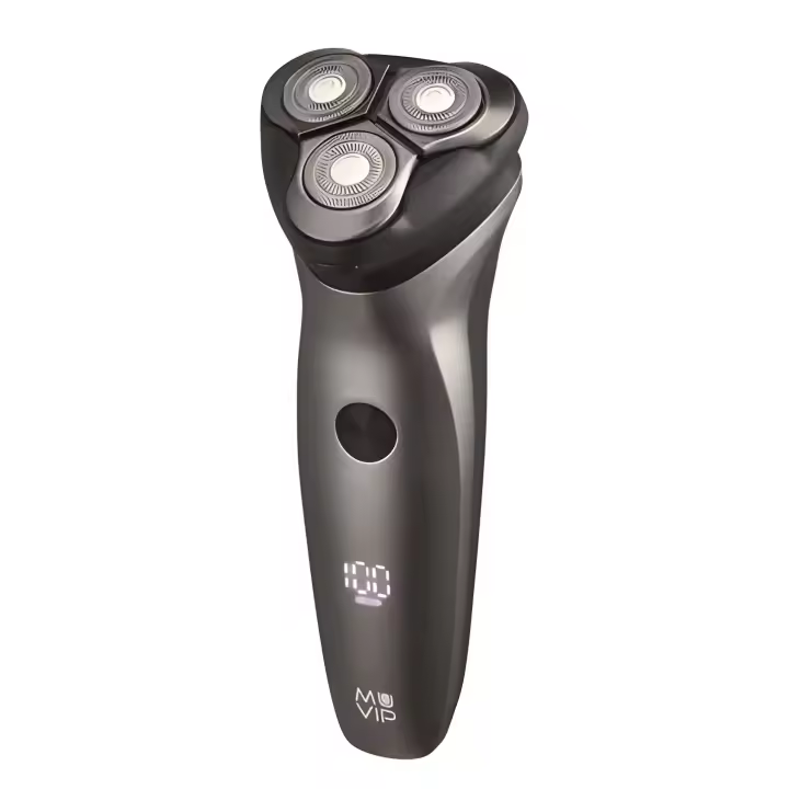 Muvip afeitadora electrica waterproof recargable - 3 cabezales flexibles - ipx6 - autonomia 1h - 1