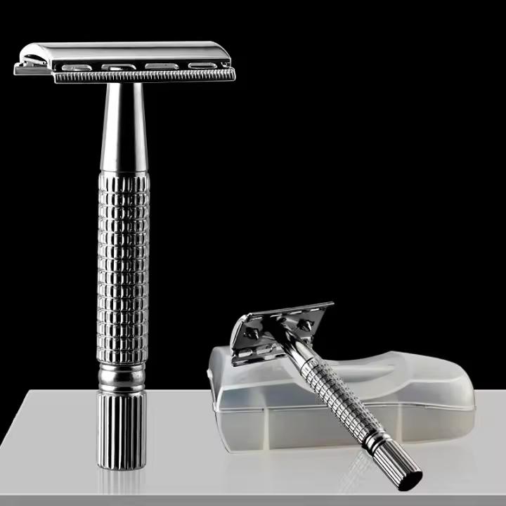 Afeitadora Manual Para Hombres Hoja De Acero Inoxidable Cuchillo De Afeitar Plegable Fina Y Afilada Barbería Afeitado Corporal Facial Axilas - 1