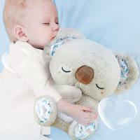 Juguete Musical Para Bebés Con Oso Koala Recién Nacido Soporte De Sueño Con Luz Y Sonido Ritmo De Respiración Figura De Textil - details 3