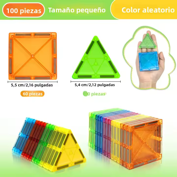 Juego De Construcción Magnético Para Niños Y Niñas Set Educativo De Bloques Magnéticos Para Preescolar Kit De Construcción Magnético STEM Regalo De Cumpleaños - 1