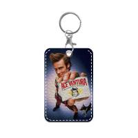 Porta Tarjetas De Acceso Y Llavero De Cuero A-Ace Ventura Película Comedia Hombre Mujer Estilo Clásico Cartoon - details 0