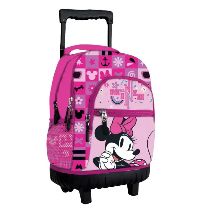 Mochila escolar con ruedas silenciosas, Trolley grande 44x36x24cm,mochila grande con doble compartimentos, Bolsillo frontal y lateral con red porta botella, Varios modelos, 45X35X22 CM - 1