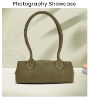 Bolso De Hombro Para Mujer De Cuero Sintético Grande Capacidad De Almacenamiento Estilo Lujo En Verde Con Bandeja Larga - details 6