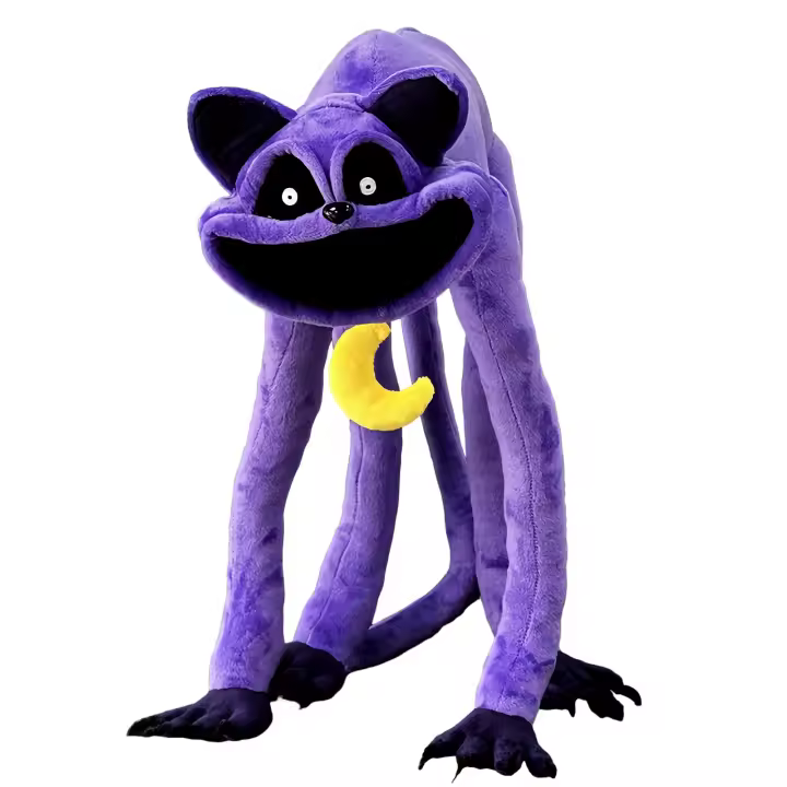 Peluche 15 IN Smiling Critters - Gato Morado y Perro Amarillo - Catnap Peluches - 1