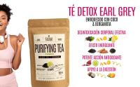 TE DETOX DEPURATIVO  Earl Grey Tea  Te Negro Granel Premium con Bergamota, Coco, Cola de Caballo & Aciano  Drenante, Digestivo & Antioxidante Natural  Intenso, Refrescante & Aromático  100g - details 2