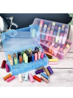 Caja De Almacenamiento Para Hilo De Costura De 42 Ejes Organizador De Bobinas Y Agujas Para Accesorios De Costura DIY Material Plástico - details 0