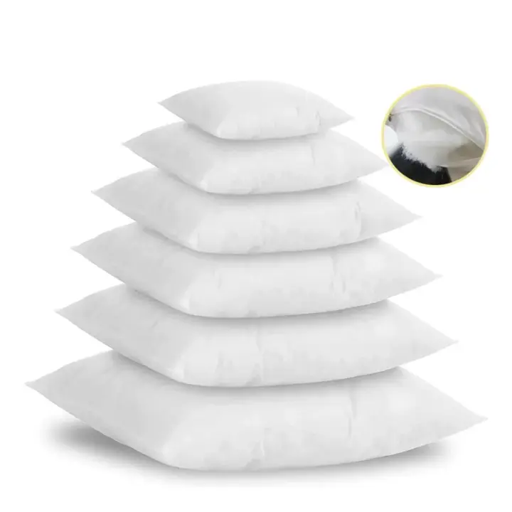 Pack 2 Relleno De Cojín Fibra Hueca Siliconada Tacto Pluma Cojines Decorativos Cojín Acolchado Para El Hogar Almohadón Relleno De Fibra Hueca Para El Sofá O El Coche - 1