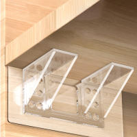 Soporte Adhesivo Para Estante 1PC Pegatinas Para Cocina Dormitorio Armario Soporte De Clip Para Muro Adhesivo Bracket Holder - details 8