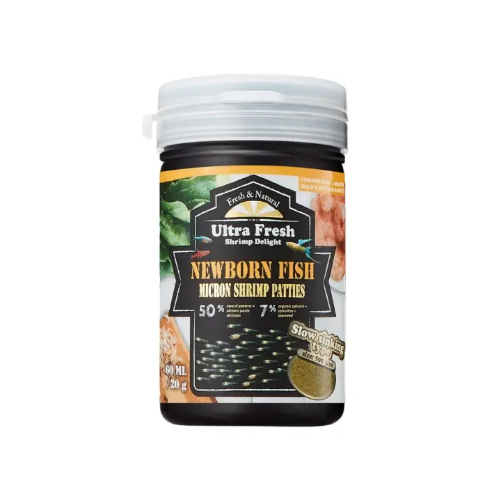 AZOO - Ultra Fresh - Newborn Fish (60 ml) - Alimento Premium Alevines y Peces pequeños Tropicales - 1