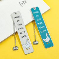 Marcapáginas De Acero Inoxidable Con Diseño De Pato Metálico Regalo Cálido Para Lectura Ideal Para Amigos Y Familiares - details 0