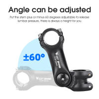 Adjustable Manillar De Bicicleta Aluminio Aleación Ángulo Variable 60 Grados Alzador De Manillar Delantero Para Bicicleta De Carretera Adaptador De Fuente - details 15