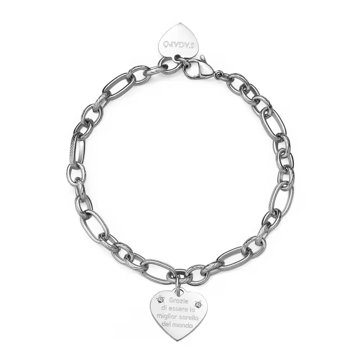 SBY017 S'AGAPò Pulsera "Gracias por ser la mejor hermaná del Mundo" S'Agapò - 1