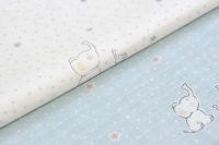 LALA - Juego de ropa de Cama para Cuna de Bebe, Algodón Puro, anticolisión, Gasa de cerca, Elephant Azul, 30x30, Pieza Entra, Lavado. - details 11