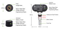 Sistema De Monitoreo De Presión De Neumáticos Para Coche Deelife TPMS Solar Control De Presión De Neumáticos Con Sensor Reemplazable Función De Medición De Temperatura Y Humedad En El Coche - details 15