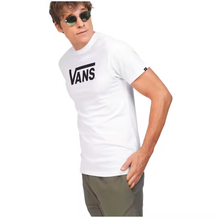 Camiseta de Manga Corta Vans Classic para hombre en color blanco - 1