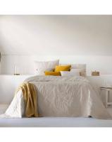 Colcha Bouti Mireya Beige Cama 120/135/140 con Bordado Floral y Fundas de Cojín, Textura Suave y Fácil Mantenimiento | Disponible en Varias Medidas - details 4