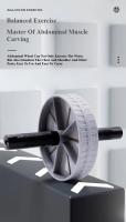 1Pcs Abdominal Wheel Resistente Al Desgaste Con Rodillos Antideslizantes Equipo De Ejercicio Para Fortalecimiento De Músculos Entrenamiento De Fitness Uso Doméstico Silencioso - details 2