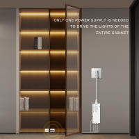 Sensor LED COB Para Puerta Enciende Aluminio Sobre Armario Cocina Escaleras Armario Lámpara Lateral De Cama Colección De Luces - details 6