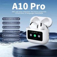 A10 pro Auriculares Inalámbricos Bluetooth 5.3 Con Cancelación De Ruido ANC Pantalla Táctil Deportivos Y De Juego Impermeables Con Microfono Y App - details 0