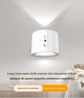 Lámpara Nocturna LED Magnética Recargable Con Control Remoto Y Toque Luz De Lectura Para Armario Soporte De Pared - details 0
