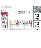 MP Artix -Pinturas para Tela 12 Colores de Pintura Textil, Pintura para Pintar Ropa, Pintura para Decorar Telas, Camisetas, Zapatillas, Vaqueros, Manualidades, (Pintura Textil) - details 0