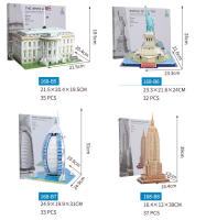Modelo De Puzzle 3D DIY De Papel De Attraction Mundial Juguete Educativo Para Niños Desarrollo Inteligente Construcción Unisex - details 2