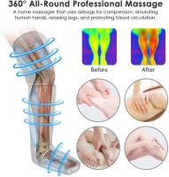 Masajeador De Piernas Con Presión De Aire Para Relajación Muscular Y Drains Líquidos 360° Promueve La Circulación Sanguínea - details 5
