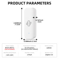 Sensor De Vibración Inteligente Zigbee ONENUO Con Alarma De Movimiento Y Notificaciones En Tuya Smart Life Registra Historial De Alarmas - details 9