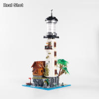 Bloques De Construcción Creativos De Pescador De Village 2340PCS Torre De Mar LED Luz Bricks Juguetes Regalos Para Niños Y Niñas De Más De 14 Años - details 2