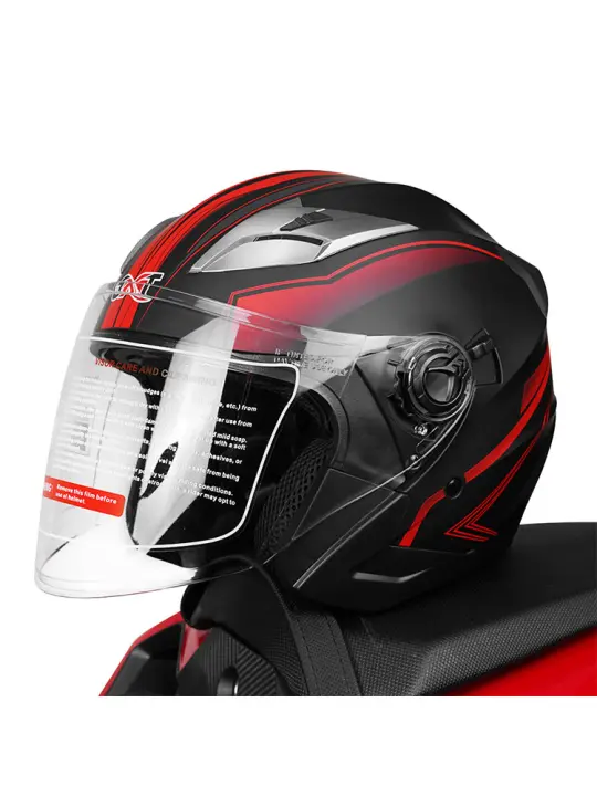 Casco De Motocicleta GXT Abs Para Hombres Y Mujeres Con Lente Doble Estilo Abierta Peso 1200g Adecuado Para Cuatro Estaciones Scooter - 1