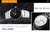 Reloj De Pulsera Masculino CURREN De Moda Simple Con Correa De Acero Inoxidable Resistente Al Agua Calendario Y Estilo De Negocios - details 5