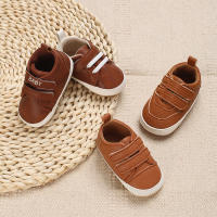 Zapatos Para Bebé 0-18 Meses Niño Y Niña Suéter De Cuero PU Suave Suela De Goma Antideslizante Zapatos Casuales Para Todoterreno - details 3