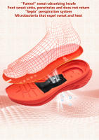 Zapatillas De Correr ONEMIX Rojas Reflectantes Con Bumper Elevador Para Hombres Malla Transpirable Zapatillas De Caminar Deporte Al Aire Libre Talla Verdadera Para Principiantes - details 17
