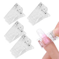 10Pcs Clip De Uñas Acrílicas Para Extensión De Uñas LED Herramientas De Construcción Rápida Para Arte De Manicura Color - details 0