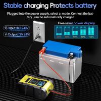 Cargador de batería de coche de 7 etapas, litio, 12 V, 6 A, 24 V, 3 A, para reparación de pantalla táctil, carga de plomo ácido húmedo, pantalla LCD digital - details 4
