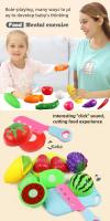 Juego De Cocina Para Niños 26 Piezas Simulación De Frutas Y Verduras Falsas Con Cesta Juguete Educativo De Plástico ABS Para Niños De 0 a 12 Años - details 6