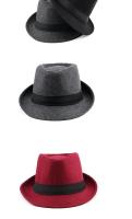 SombreroFedora Para Hombres Y Mujeres Negro Estilo Jazz De Primavera Verano Sombreros De Bolso Decorativos Para Bodas Y Fiestas Material Polyester - details 10