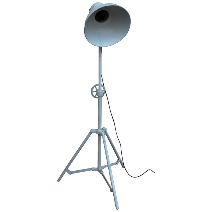 Lampara de pie de metal blanca 30x30x105 - 1