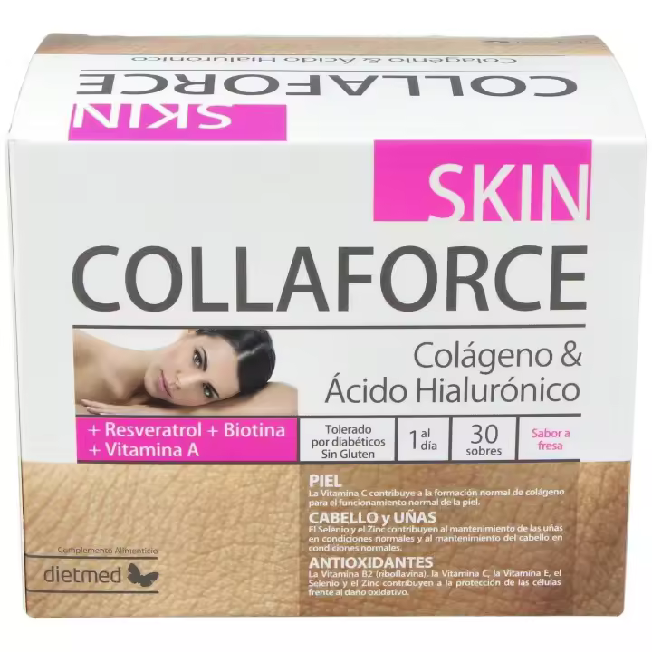 Dietmed Collaforce Skin Colágeno Y Ácido Hialurónico 30Sobres - 1