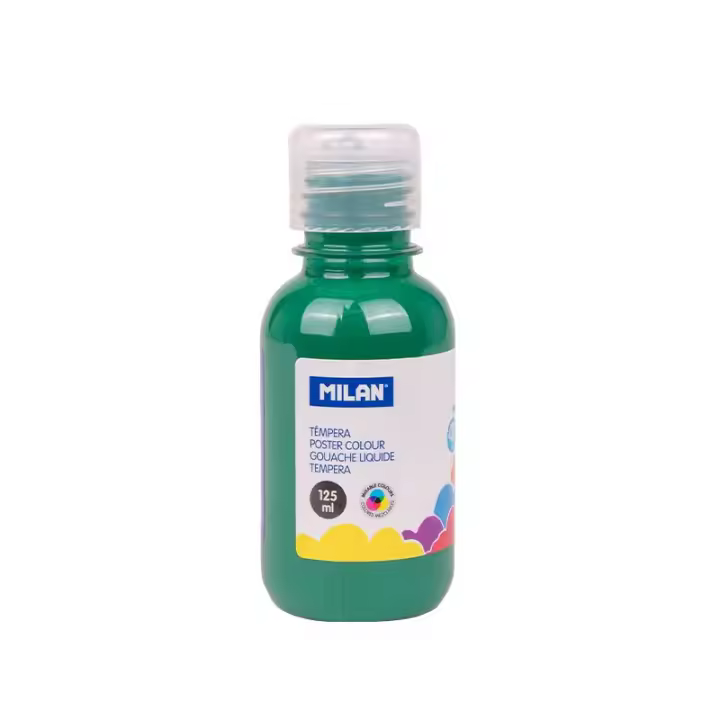 MILAN Botella Tempera Liquida 125ml - Verde Oscuro - 1