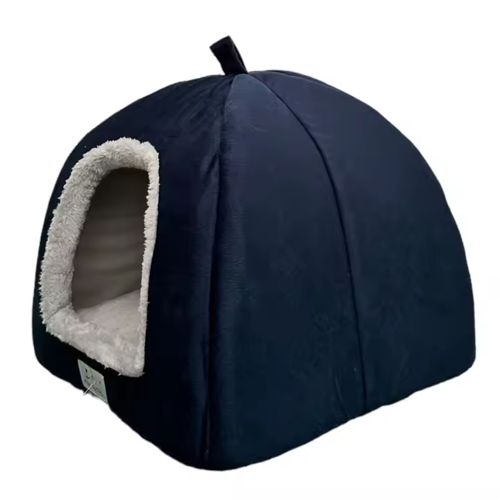 COTTECOTA-Cama de Cueva para Mascotas con Almohada Acolchada Extraíble y Lavable 3 Colores Cama plegable cama de microfibra para Interiores y Exteriores para Gatos o Perros Camas Cachorros Casetas Nidos Perros Pequeños Medianos. Ref. 6207 6208 6209 - 1