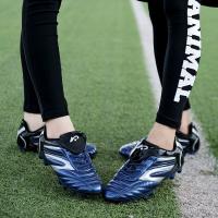 Zapatos De Fútbol Para Hombres Nuevos De Cuero Alto Top Training Cleats Deportivas Respirables Talla True Flywire PU Para Principiantes Outdoor Lawn - details 15