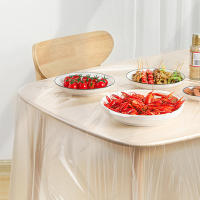 Mantel Desechable Transparente 20/50PCS Impermeable Plegable Para Fiestas Catering Familia Cumpleaños - details 4